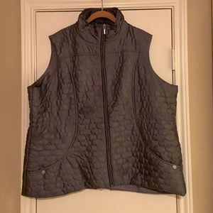 Jane Ashley Gray Quilted Vest